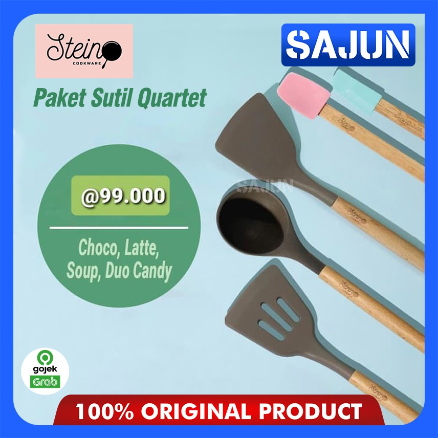 PROMO !! Stein Cooking Tools Spatula Set/Quartet Set Sutil