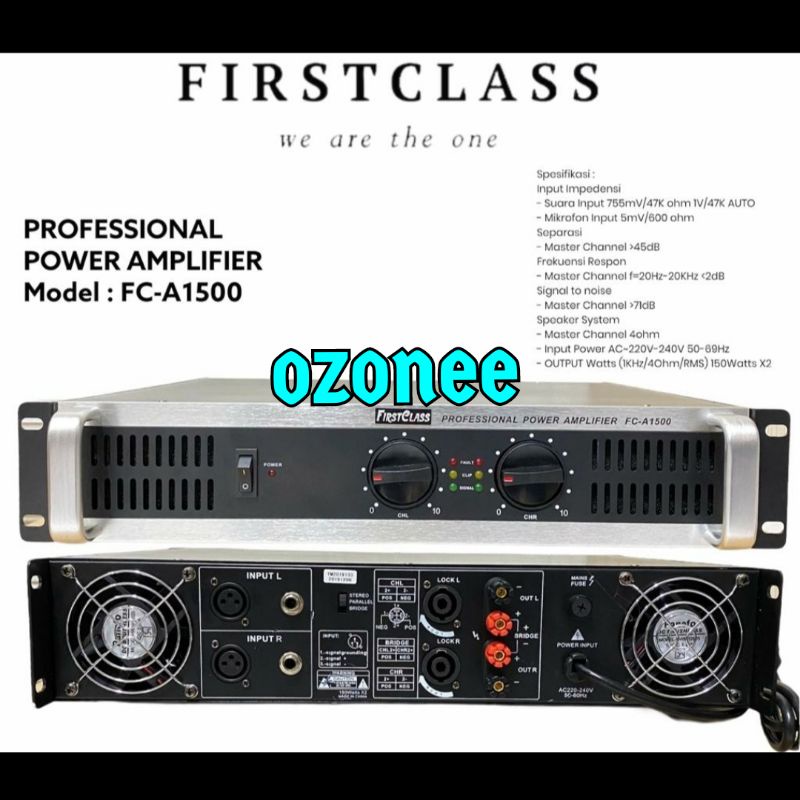 POWER AMPLI FIRSTCLASS FC A 1500 AMPLIFIER FC A1500 ORIGINAL