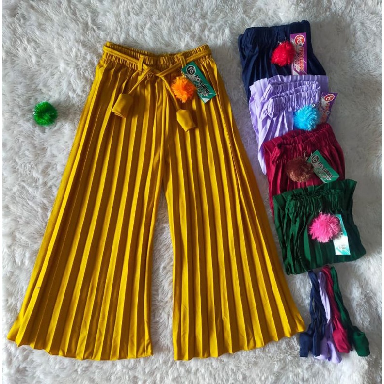 CELANA KULOT PLISKET ANAK / CELANA ANAK USIA 4-10 TAHUN / CELANA PLISKET KULOT / CELANA KULOT / KULO