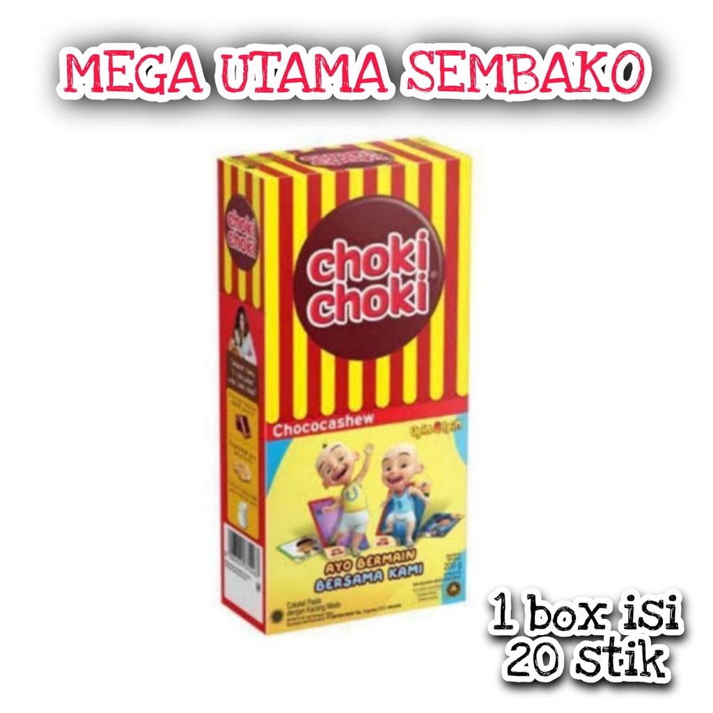 

choki choki chococashew per box isi 20 stik