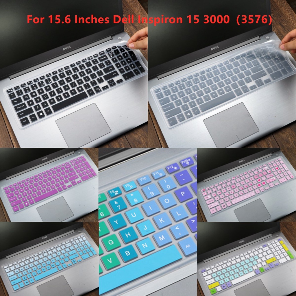 For 15.6 Inches Dell Inspiron 15 3000（3576） Soft Ultra-thin Silicone Laptop Keyboard Cover Protector