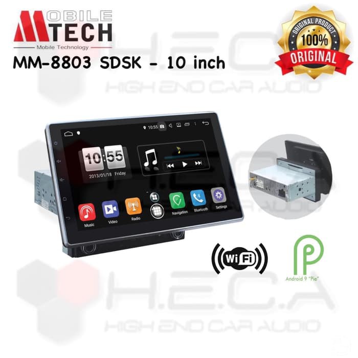 Mtech MM-8803 SDSK Mobile Tech 10 inch Head Unit Single Din Tape Audio Mobil