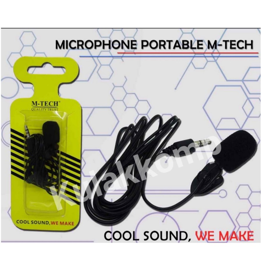 MIC CLIP/MICROPHONE PORTABLE MTECH/MIC VLOG