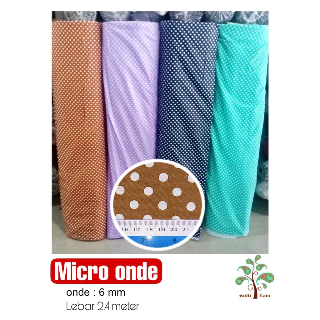 multi kain micro salur dot onde dekorasi backdrop background lebar 2.4 meter harga per roll