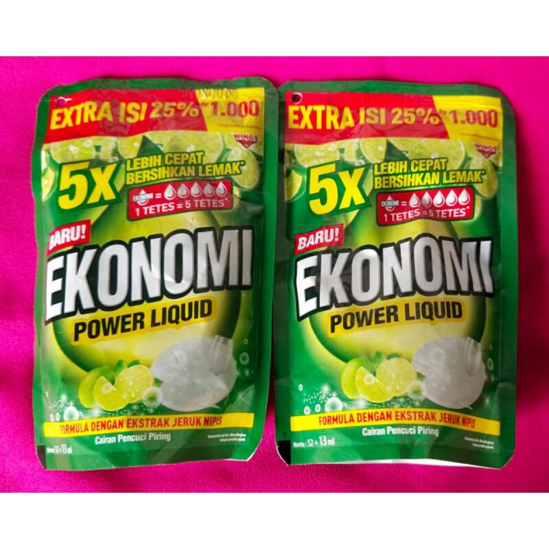 sabun cuci piring ekonomi power liquid/52+13ml