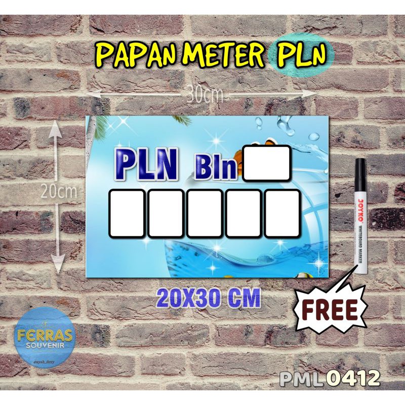 

Ferras Papan Meter Listrik PLN PAM motif Unik - Tropical 12