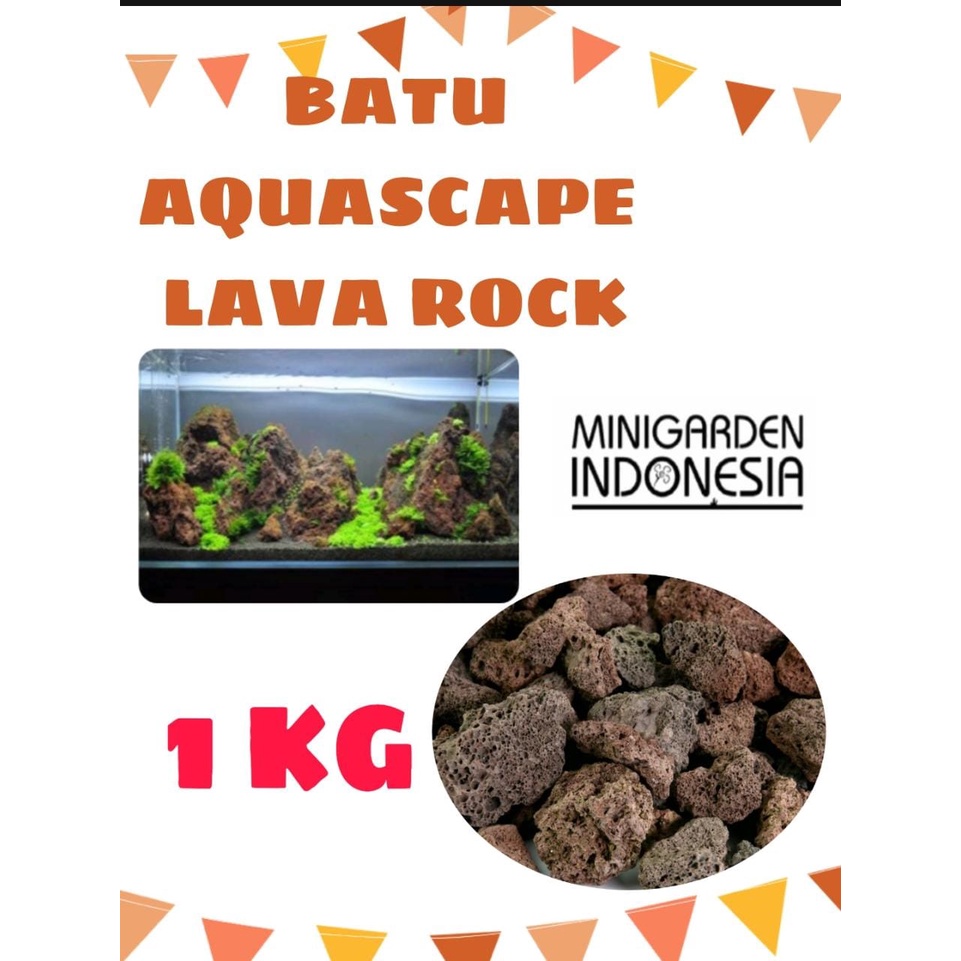 BATU LAVAROCK ECER 1KG lava rock batu aquascape media filter aquarium