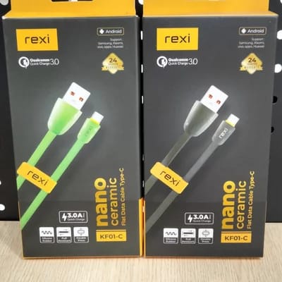 Kabel Data Rexi KF01-C Type-C 3.0A Nano-Ceramic Fast Charging
