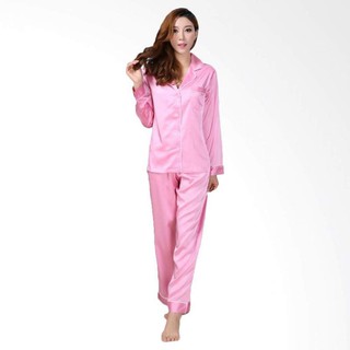 HOKKYFASHION PP SATIN EROPA  PIYAMA BAJU  TIDUR  FIT TO XL 