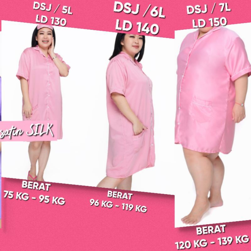 Piyama Couple Ibu Dan Anak Satin Polos Dusty Pink Baju Lengan Panjang Celana Panjang PP DUSTY PINK