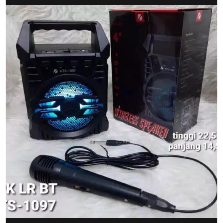 SPEAKER BLUETOOTH KARAOKE KTS 1097 + MIC KARAOKE
