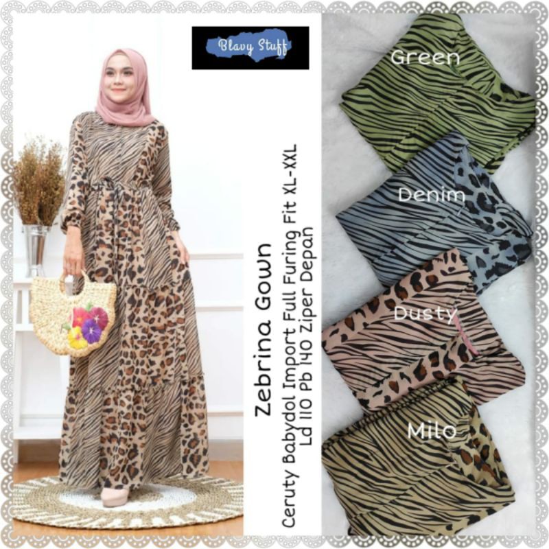 ZEBRINA GOWN/ZEBRINA DRESS