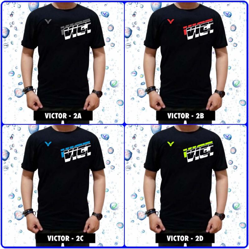 Kaos olahraga badminton pria - kaos combed olahraga badminton