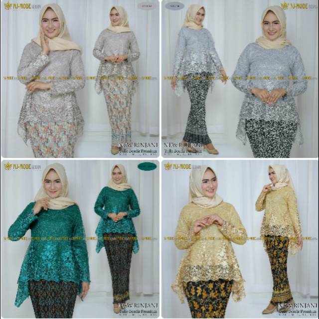 Kebaya//kaftan Slavina bordir full//by NJ MoDe Kebaya
