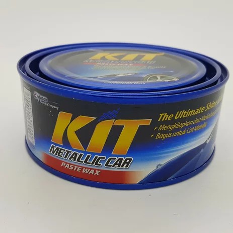 KIT CAR WAX PASTE KALENG BIRU METALLIC 225g PEMBERSIH DAN PENGKILAP BODY MOBIL & MOTOR