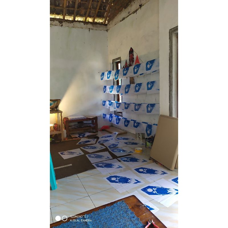 jasa sablon kertas layangan desain sendiri 2 warna