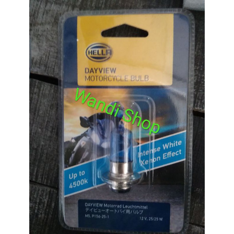 lampu depan hella bebek 25W bohlam depan hella bebek 25W