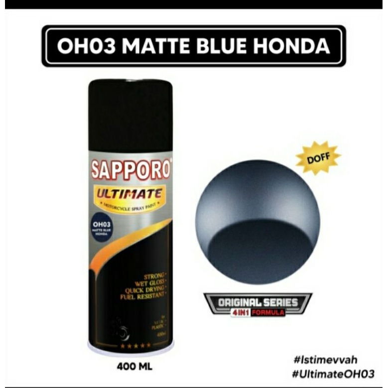 CAT SEMPROT SAPPORO ULTIMATE OH03 MATTE BLUE HONDA PILOK PYLOX