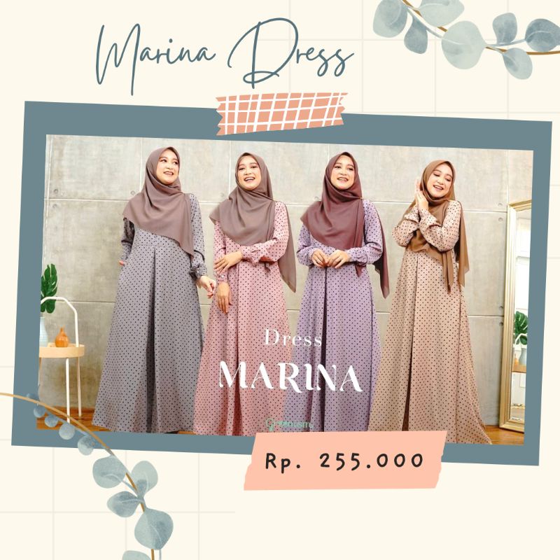GAMIS MARINA GAMIS REMAJA GAMIS MENYUSUI GAMIS TERBARU GAMIS POLOS GAMIS RAYON MUSLIM BY GREENISM
