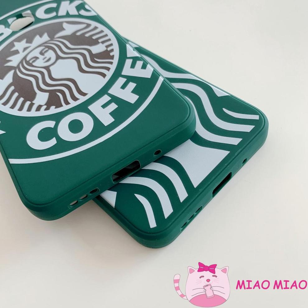 MIAO STARBUCKS LOGO CASE EDGE XIAOMI REDMI 8 8A 9 9A 9C 9T 10 NOTE 8 9 NOTE 10 10S PRO POCO M3 X3PRO