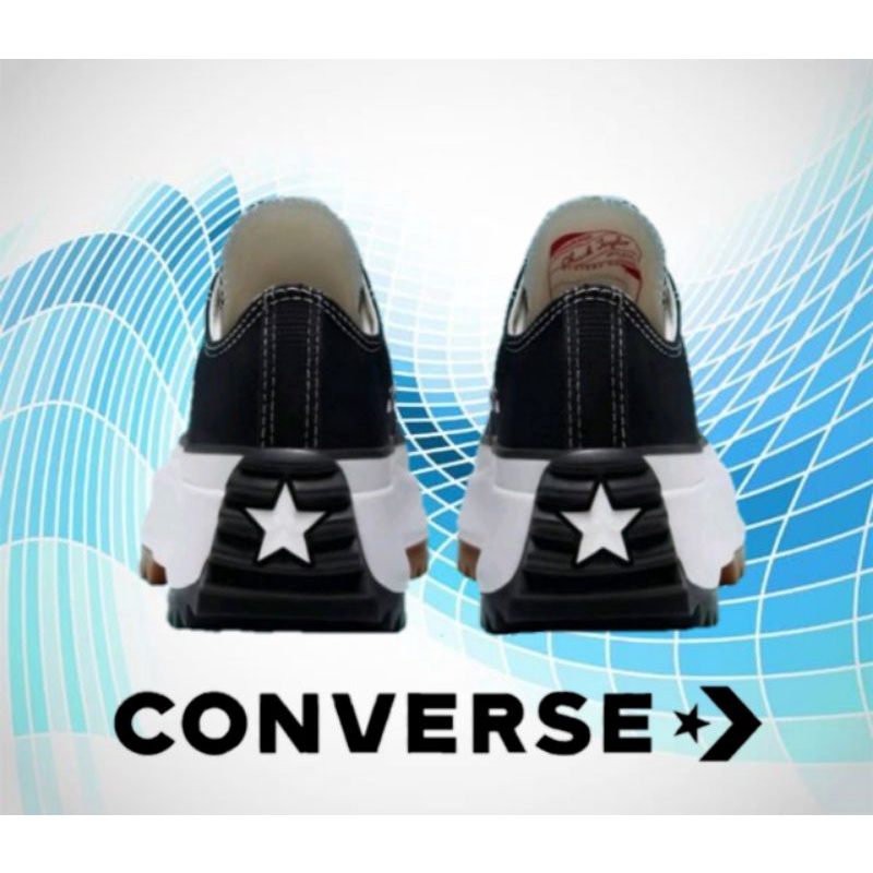 CONVERSE RUN STAR JW ANDERSON OX BLACK WHITE SEPATU SNEAKER WANITA TERBARU