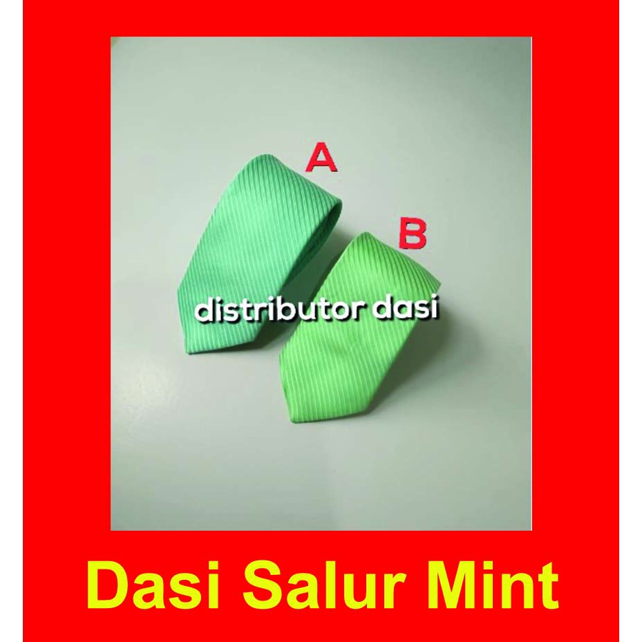 Dasi pria hijau biru mint salur 3 inch atau 8 cm ready stok