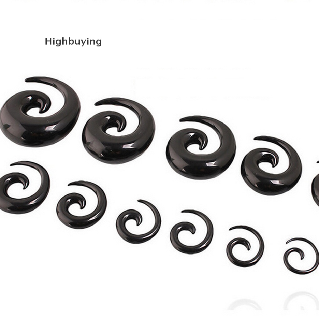 Hbid Anting Tusuk Model Spiral Palsu Warna Hitam Untuk Wanita