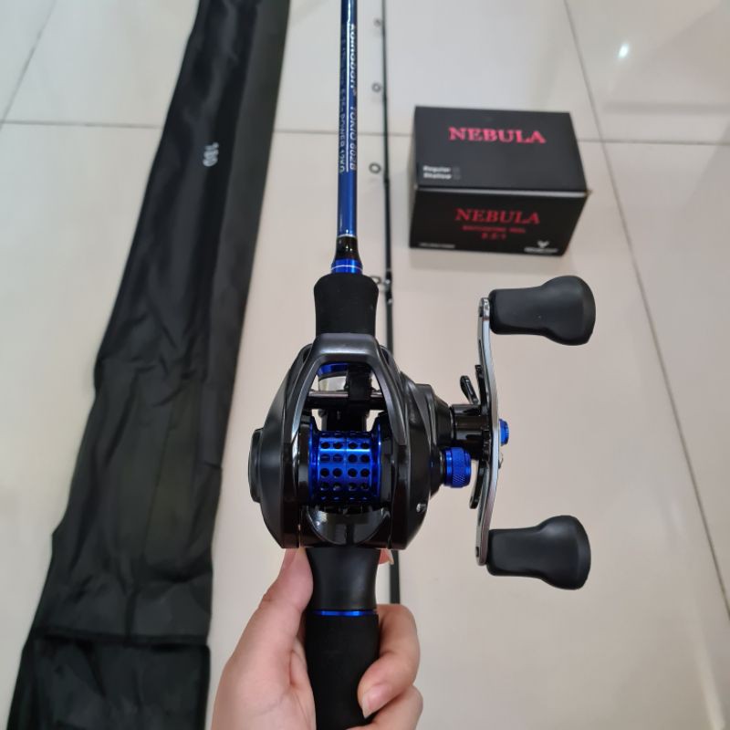 Joran set KANAN lengkap joran bc 180/198 + reel nebula bonus soft frog