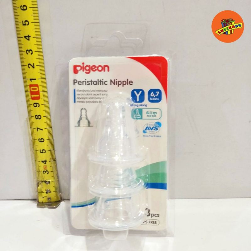 Pigeon Peristaltic Nipple 3pc