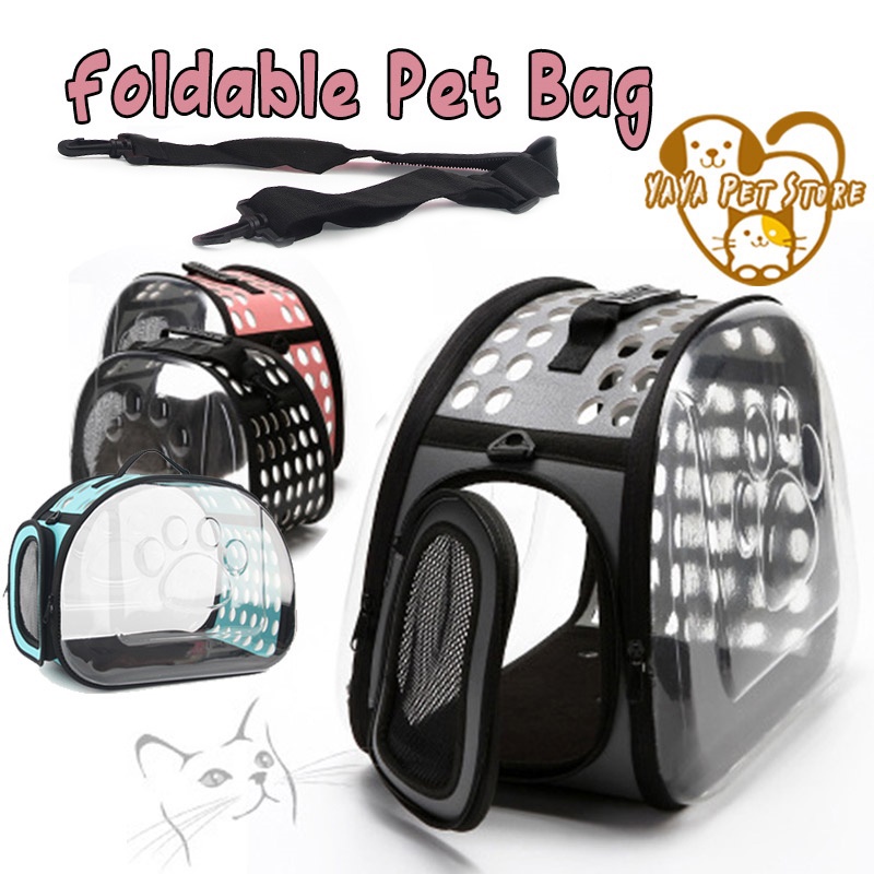 【Free Tali Selempang】Tas Travel Lipat Peliharaan Anjing Kucing Hewan Transparan Import Quality Tas Astronot Kucing Anjing | Tas Transparan | Pet Cargo | Tas Anjing Kucing Murah