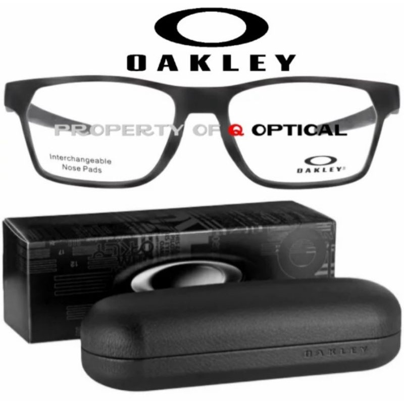 Kacamata Frame Pria Sporty Oakley Hex Jector A (OX8174F-01) S56 Satin Black - Original