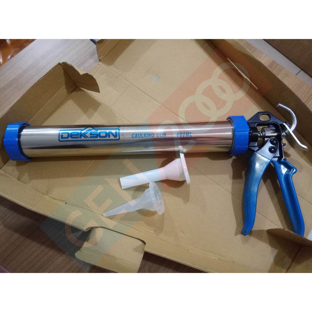 Tembakan Lem Sealant Sosis Dekson Silicone Sealent Caulking Gun Sausage Dekkson Gun Silent Sosis