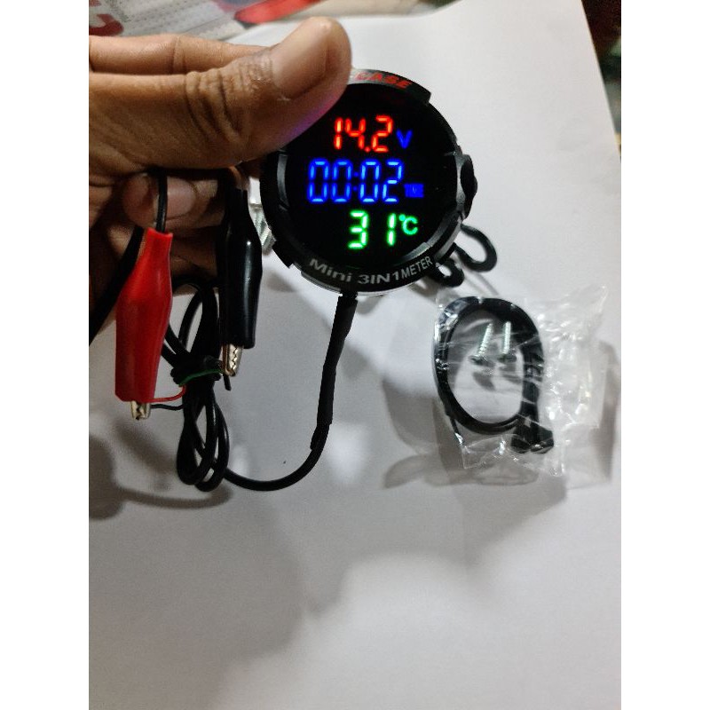 voltmeter aki 3 in 1 multi fungsi anti air klx crf rx king vixion dll