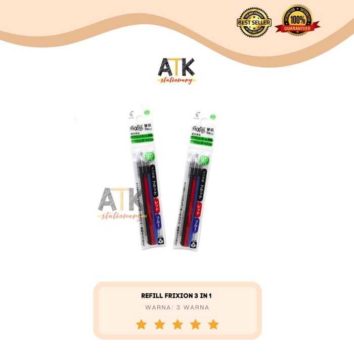 

Terlaris Refill isi Pulpen Frixion 3 in 1 ( pulpen 3 warna) atk - 3 WARNA