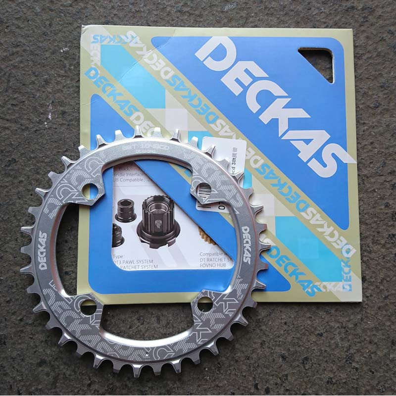 Chainring Deckas Round BCD 104 Narrow Wide 38 T