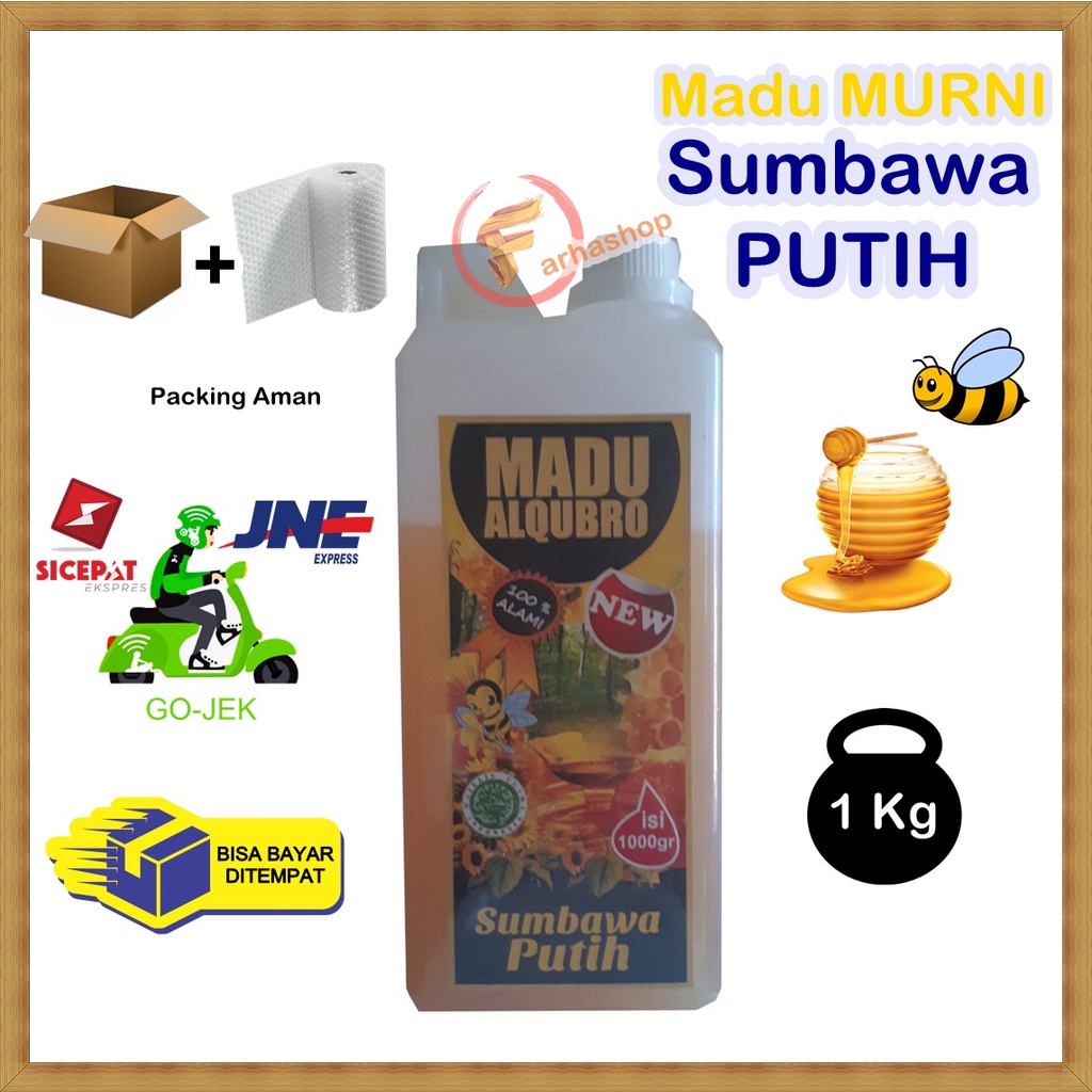 Madu MURNI | Madu AL QUBRO | Madu SUMBAWA PUTIH | Madu HUTAN | Madu 1 kg Murah | Daya Tahan Tubuh