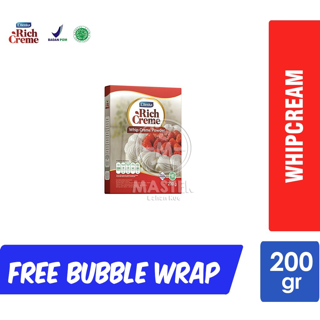 

Whip Cream Bubuk Rich Creme / Whipping Cream Powder [200gr]