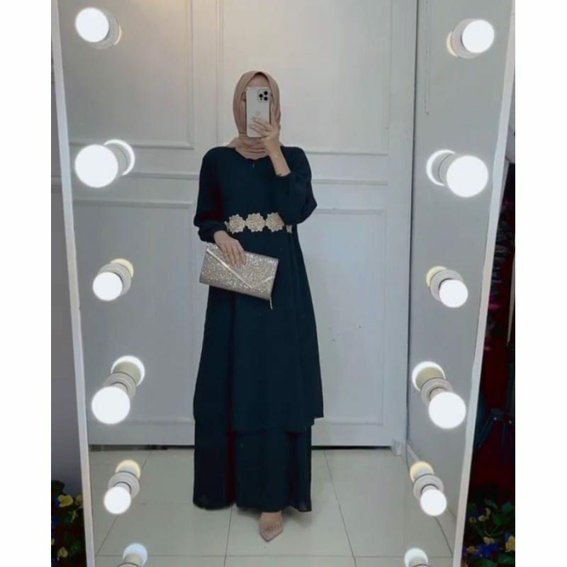Gamis Ceruty Renda Babydoll full puring gamis pesta gamis kondangan baju gamis terbaru dress maxi ga