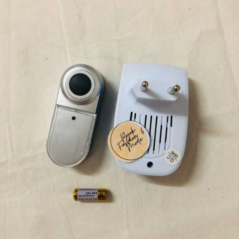 Bell Pintu Rumah Colok Listrik Tanpa Kabel  Wireless Doorbell Colok Listrik 220V