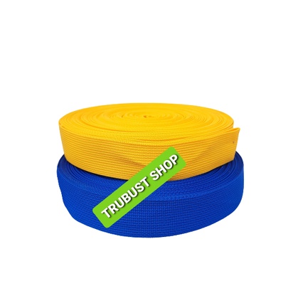 tali webbing tas tali webing bisban lt 3.8cm jual /roll warna warni