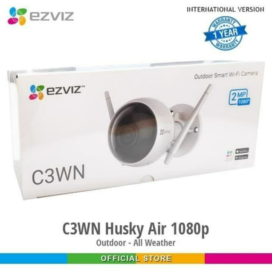 Ezviz Hikvision C3WN Husky Air Lite 1080p 2MP Wireless Outdoor Camera - C3WN Only