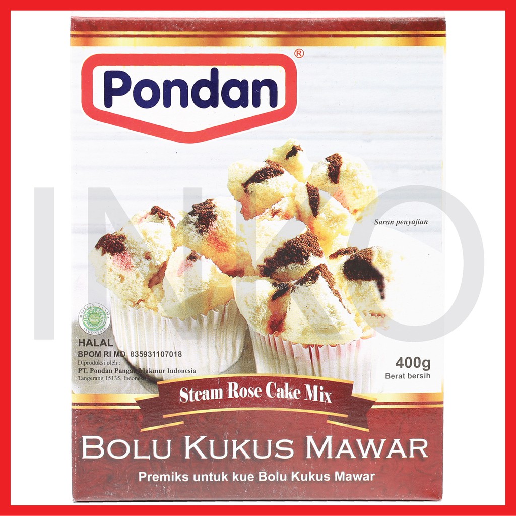 Pondan Bolu Kukus Mawar Steam Rose Cake Mix 400gr Shopee Indonesia