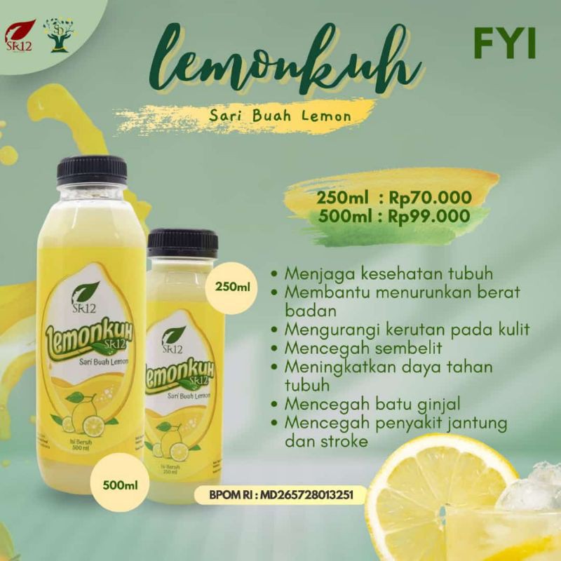 

Lemonkuh (Sari buah lemon) SR12 Terlaris