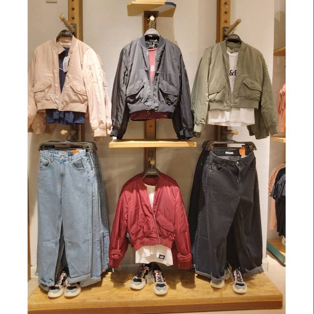 jaket jeans wanita pull and bear