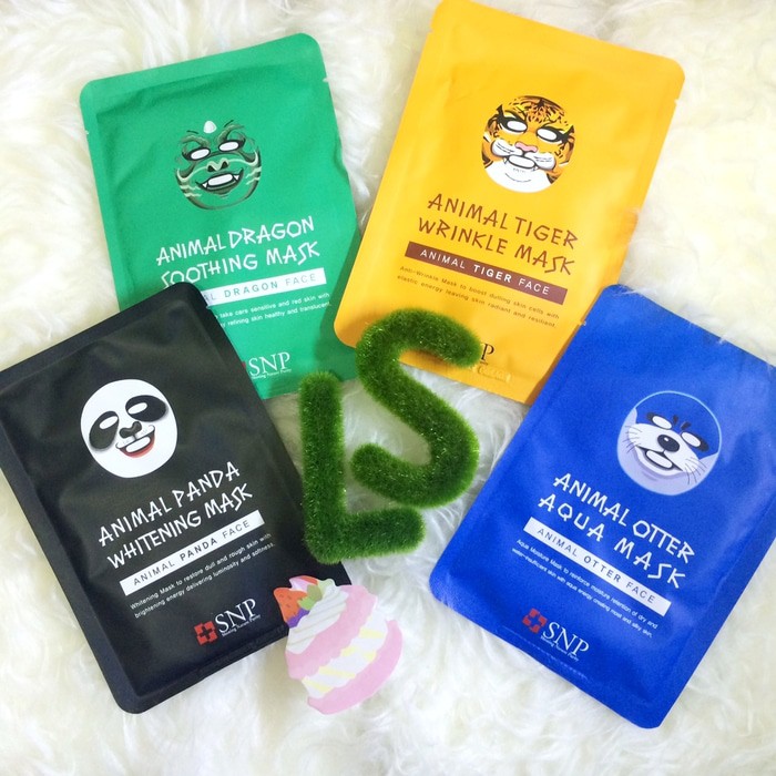 Asli   Masker Animal SNP / Facial Mask Gambar Hewan Panda/Otter/Dragon/Tiger Paling murah
