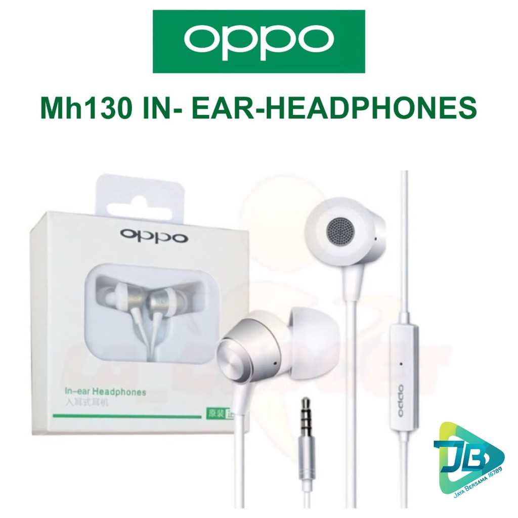 MH130 Headsfree Headset earphone Hf oppo original 100% F9 a5s A5 a9 a12 a53 a52 a92 2020 JB2514