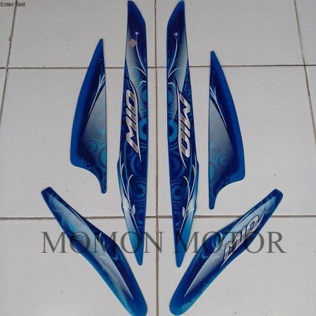 Sticker Stiker Mio sporty 2012 biru striping