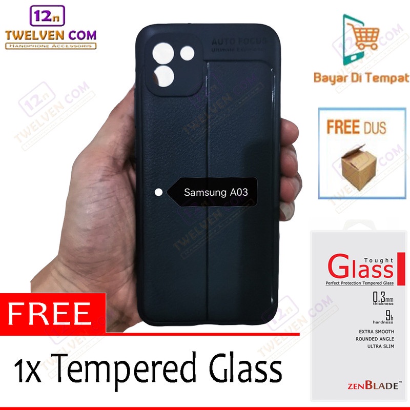 [FLASH SALE] Case Auto Focus Softcase Samsung A03 - Free Tempered Glass