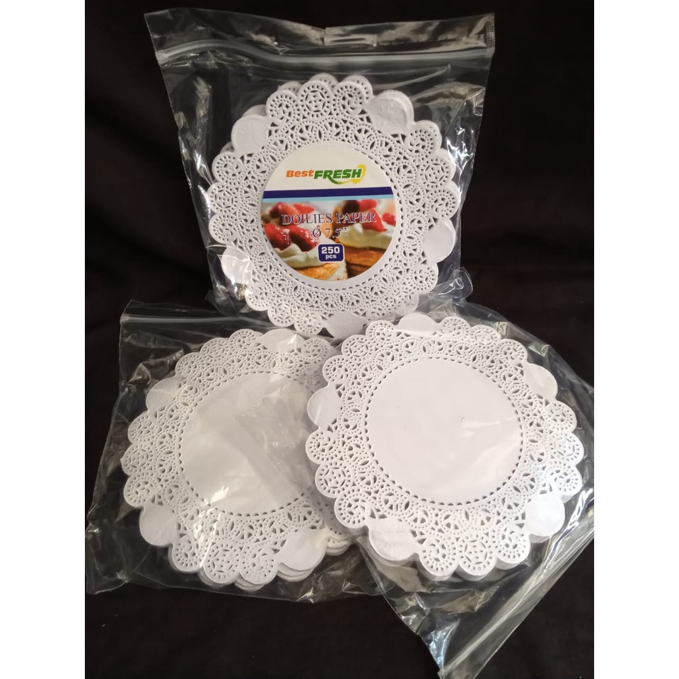 

[Isi 10pcs] Paper Lace Doilies / Kertas Alas Renda / Kertas Renda / Doilies paper / Kertas Pembatas Nasi Kotak / Kertas Dus Nasi Kotak/Kertas Alas Roti