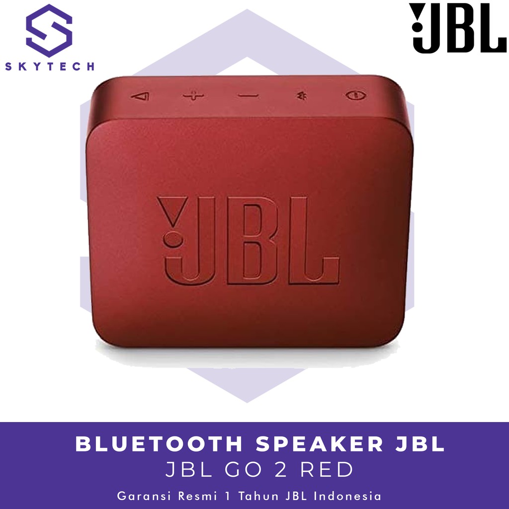 SPEAKER BLUETOOTH JBL GO 2 RED ORIGINAL GARANSI RESMI